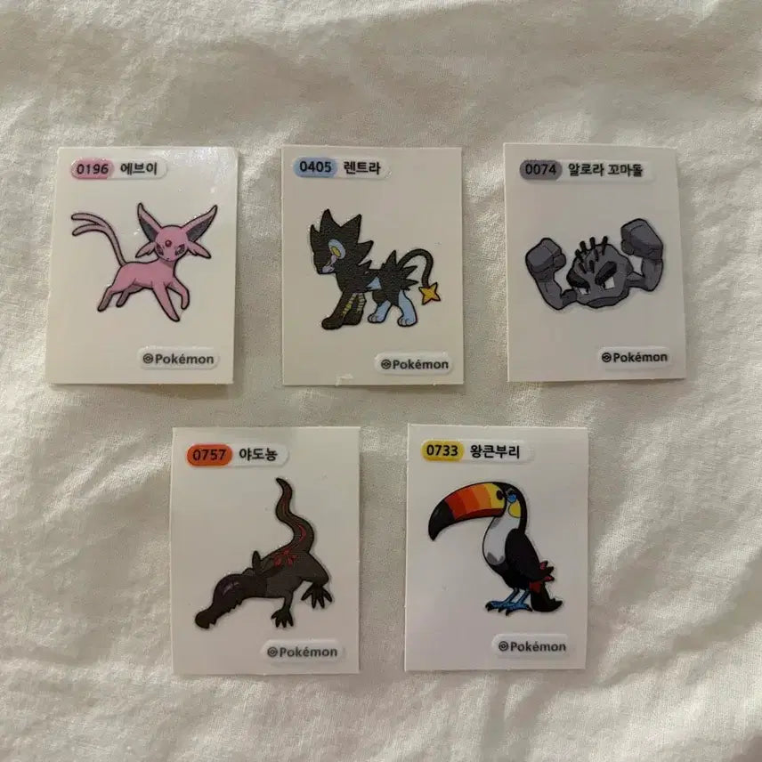 [BUNJANG] Pokemon Espeon Sticker Set / 개봉) 에브이 띠부실 set 판매합니다