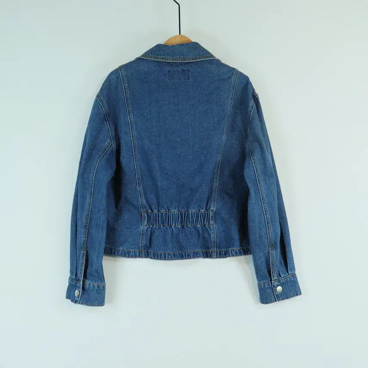 [BUNJANG] Plastic Island Cropped Denim Jacket / PLASTIC ISLAND 데님 자켓 S 크롭 청자켓