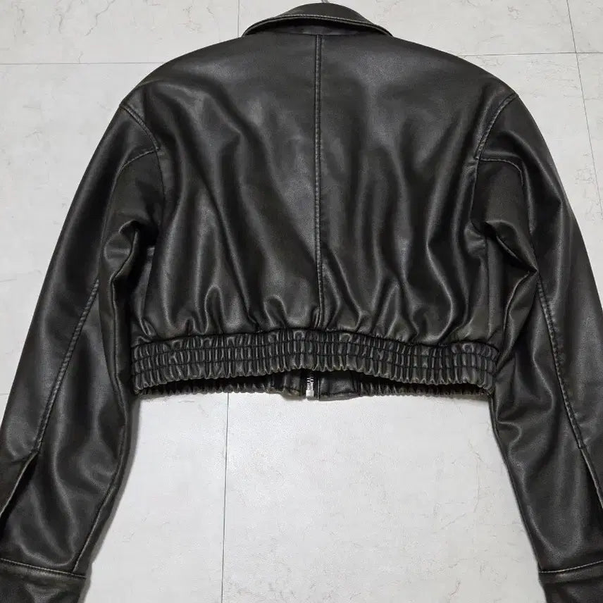 [BUNJANG] Zara Cropped Leather Jacket / [S]자라 크롭 레더 자켓
