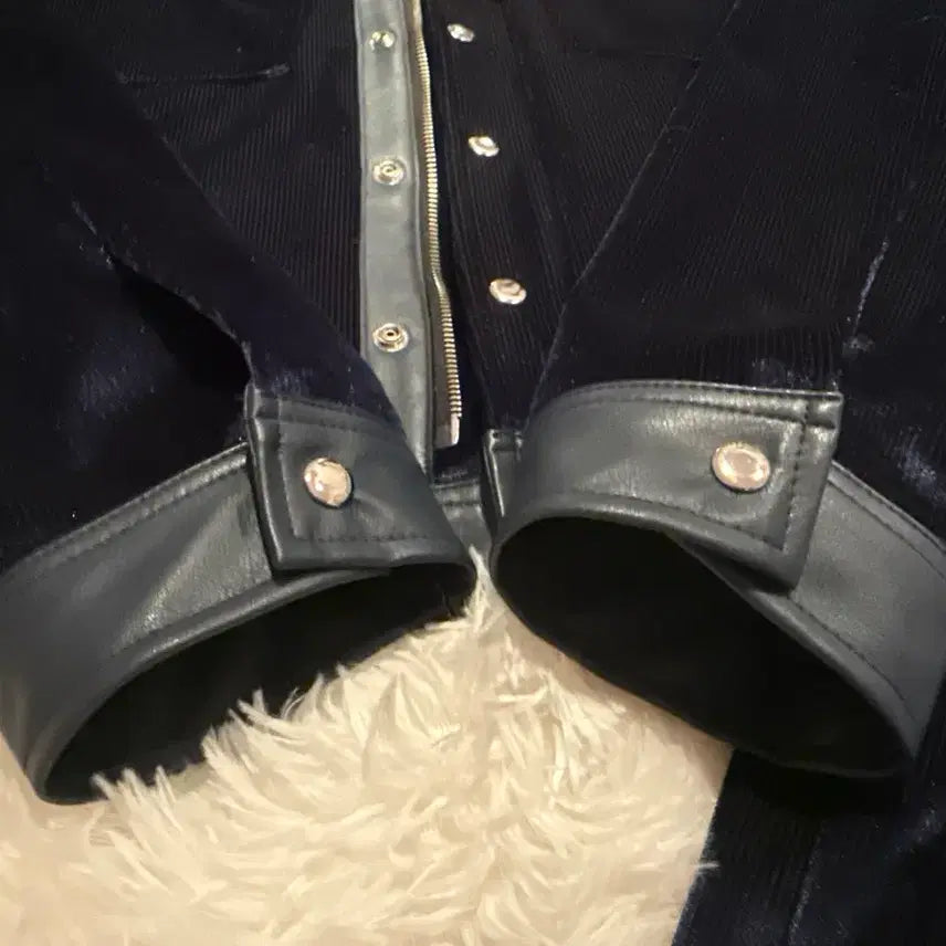 [BUNJANG] Rapinato Etual Velvet Trucker Jacket Set / {새상품/48/당일출고} 라피나토에뚜알 벨벳 트러커 자켓 셋업