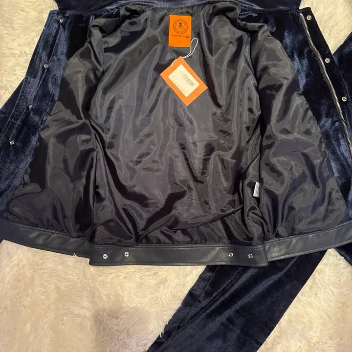 [BUNJANG] Rapinato Etual Velvet Trucker Jacket Set / {새상품/48/당일출고} 라피나토에뚜알 벨벳 트러커 자켓 셋업