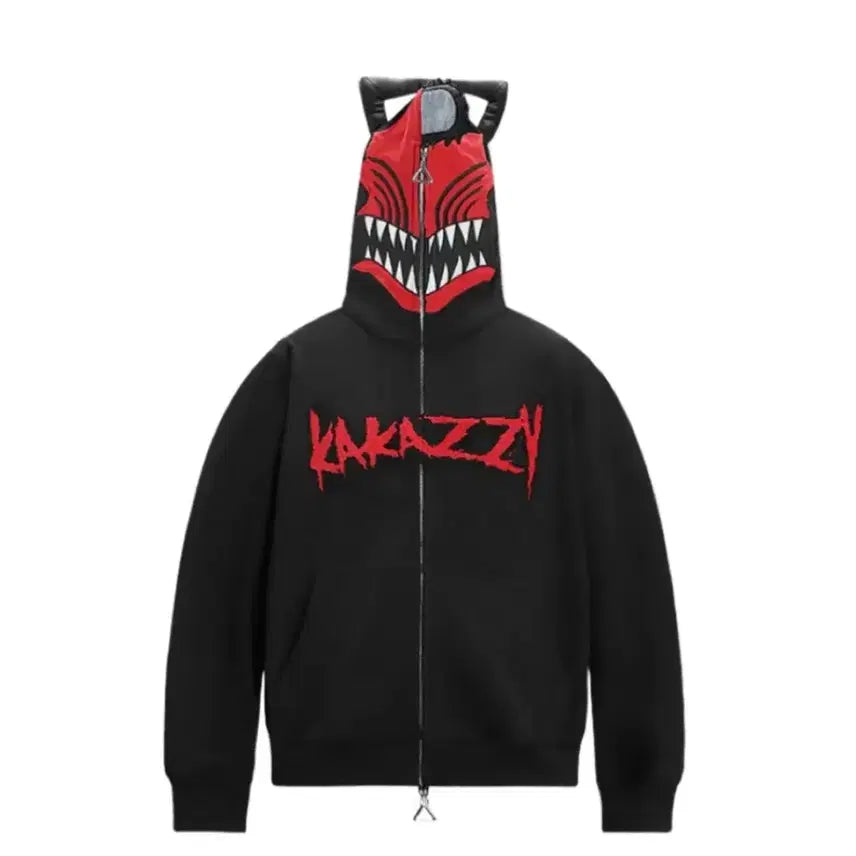 [BUNJANG] Kakazi Chainsaw Man Hoodie Black (L) / 카카지 체인소맨 후드티 검정 L사이즈