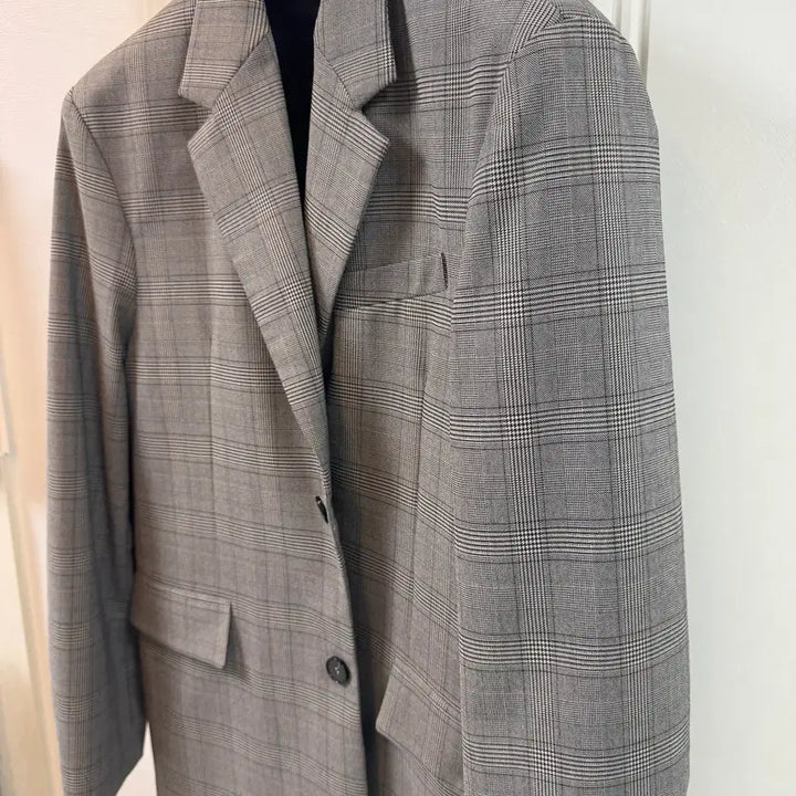 [BUNJANG] Drawfit Check Blazer (L) / 드로우핏 (L, 100사이즈) 투버튼 체크블레이져