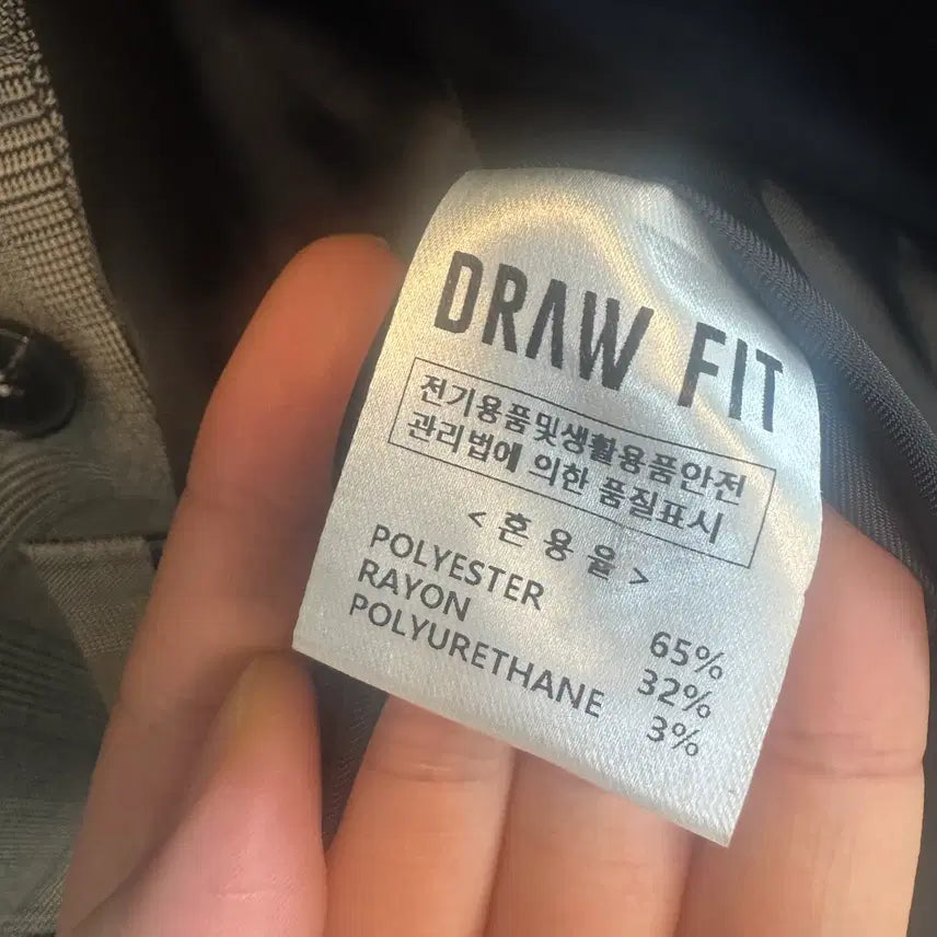 [BUNJANG] Drawfit Check Blazer (L) / 드로우핏 (L, 100사이즈) 투버튼 체크블레이져