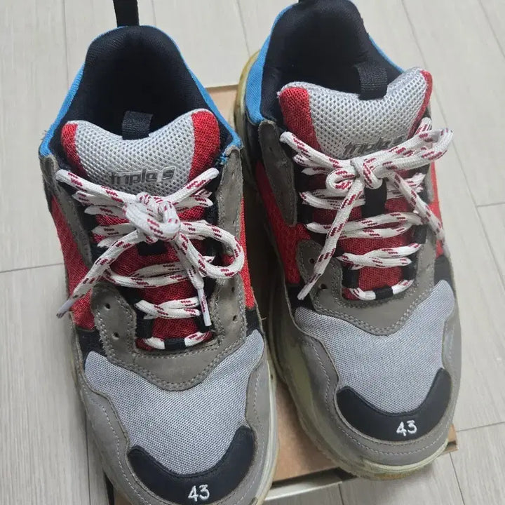 [BUNJANG] Balenciaga Triple S Multi Sneakers / 발렌시아가 트리플S 멀티 43 사이즈