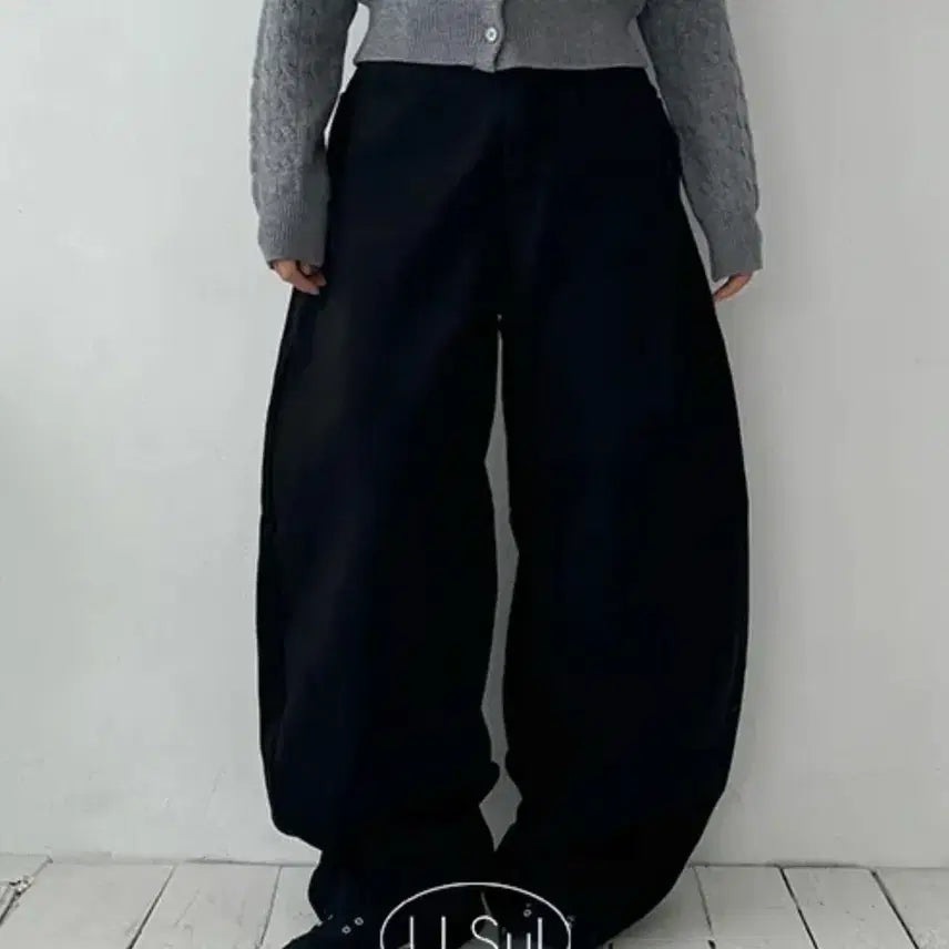 [BUNJANG] Cotton Wide Denim Pants / 우슬 벌룬 와이드 코튼 데님 팬츠