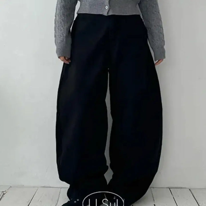 [BUNJANG] Cotton Wide Denim Pants / 우슬 벌룬 와이드 코튼 데님 팬츠