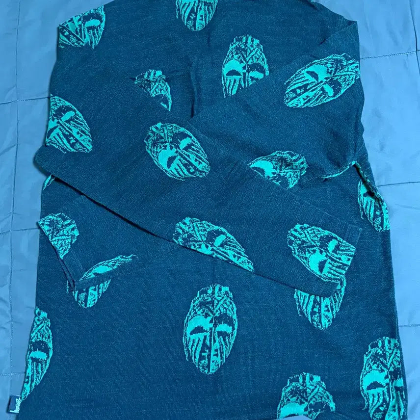 [BUNJANG] Stussy Mask Polo Long Sleeve Shirt / 스투시 마스크 폴로 롱슬리브