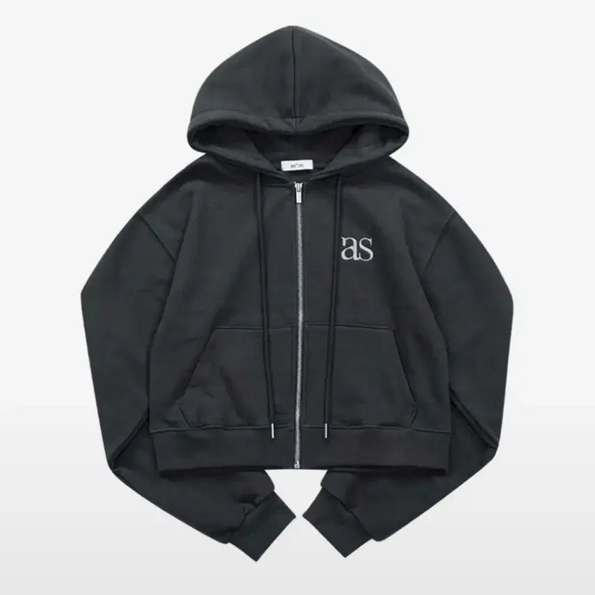 [BUNJANG] As On Basic Training Hood Zip-Up Charcoal / 애즈온 BASIC TRAINING HOOD ZIP-UP 차콜