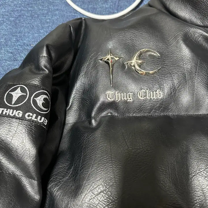 [BUNJANG] The Cut Club Leather Padding Jacket / 초판) 떠그클럽 레더 패딩