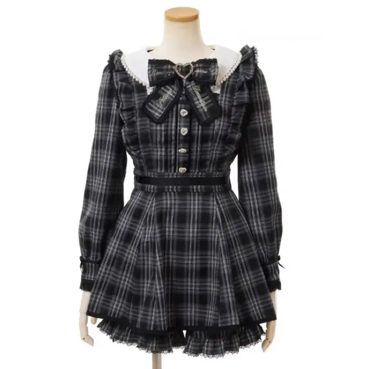 [BUNJANG] Liz Lisa Frill Apron Set-up Black / 교판) 양산형 지뢰계 리즈리사 프릴 에이프런 셋업 블랙 교가 18