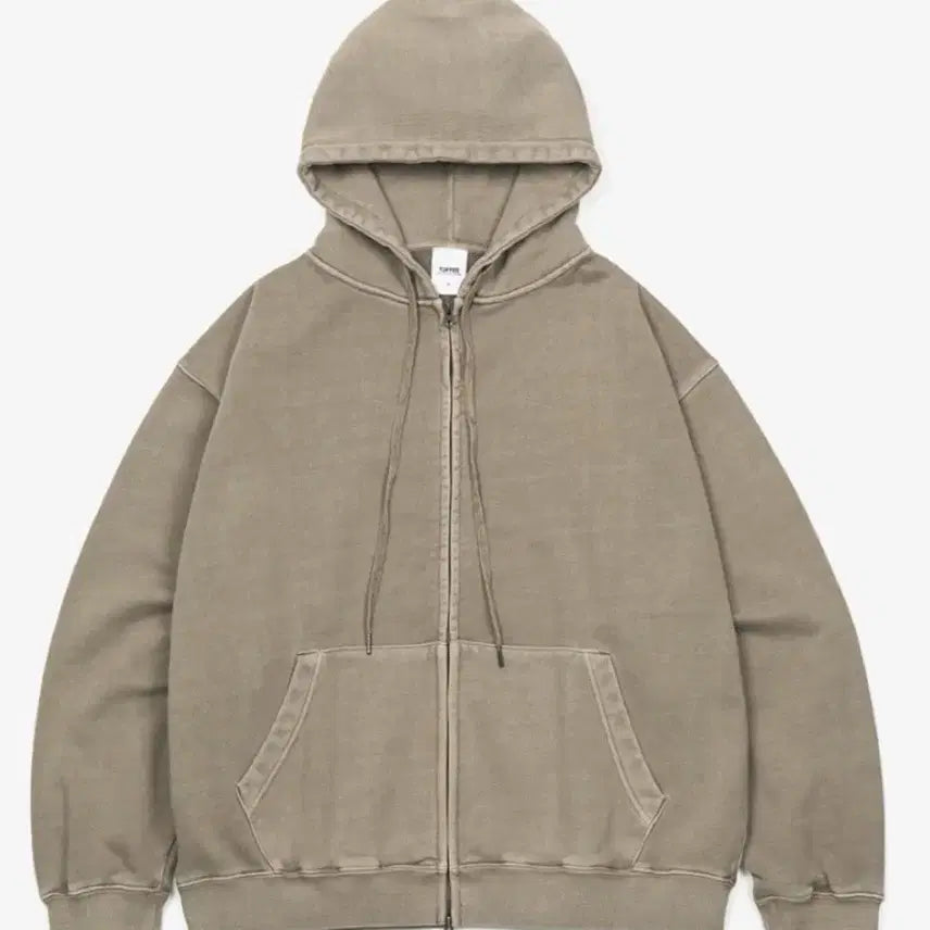 [BUNJANG] Toffee Pigment Two-Way Hoodie Zip-up (M Size) / 토피 피그먼트 투웨이 후드집업 새상품 M사이즈
