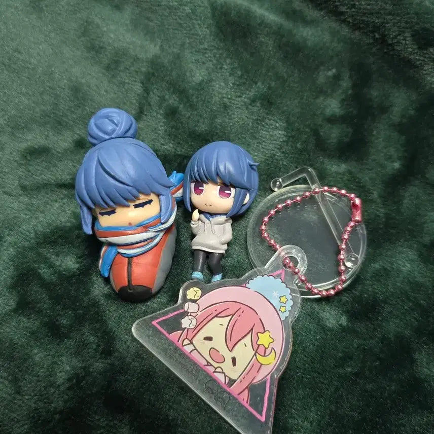 [BUNJANG] Yuru Camp Shima Rin Nadieko Onemutan Gacha Keyring Bundle Set / [일괄] 유루캠 시마 린 나데시코 오네무탄 가챠 키링