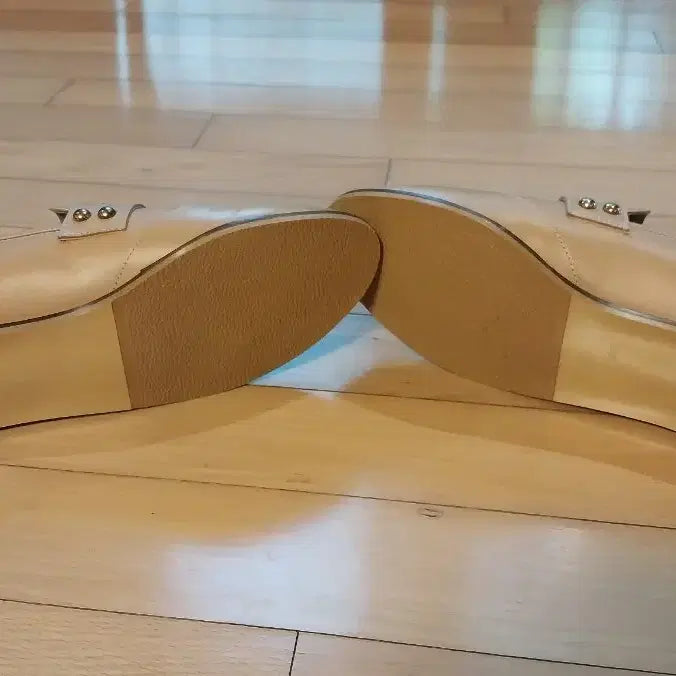 [BUNJANG] ZIZHEL Leather Loafers - Beige - Size 260 / ZIZHEL _ 지젤 슈즈 천연 소가죽 로퍼 260 / 상태 A급