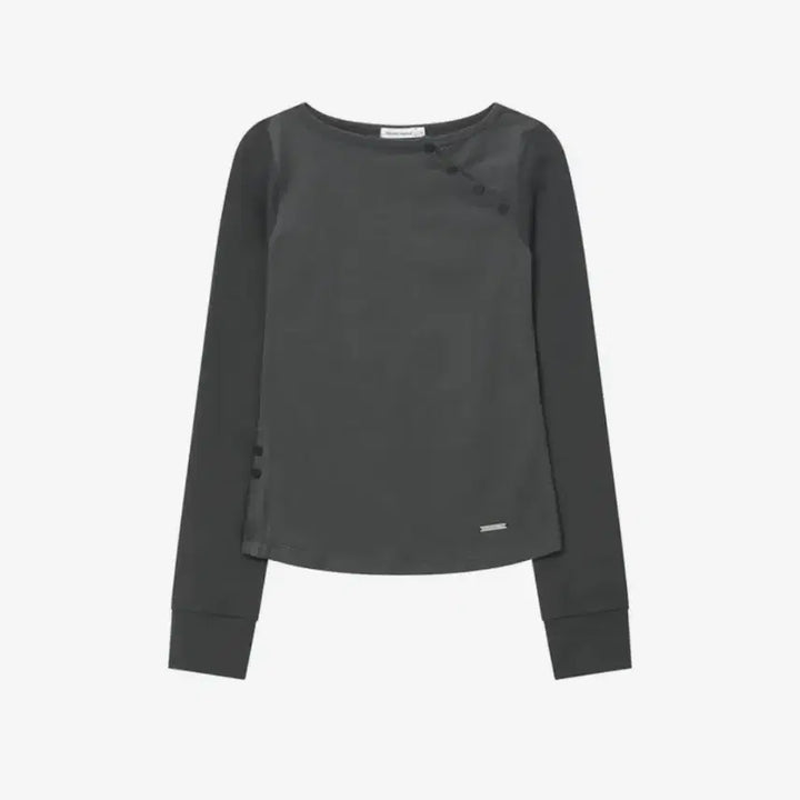 [BUNJANG] Miseki Seoul Slash Button Long Sleeve T-Shirt / 미세키서울 슬래시 버튼 롱 슬리브 티셔츠