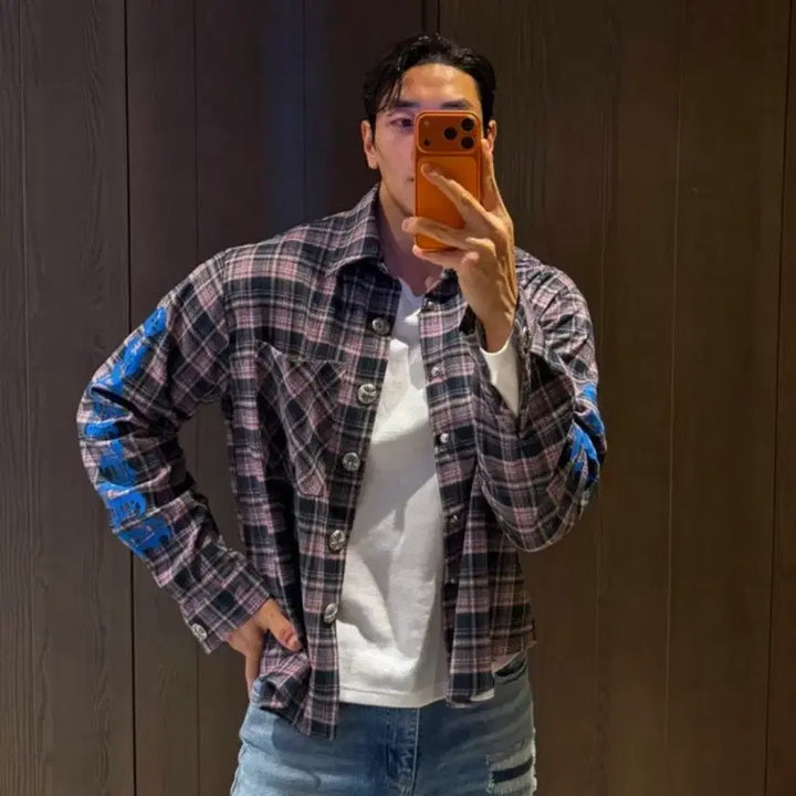 [BUNJANG] Raphinato 52 Flannel Check Shirt / 라피나토52 플란넬 체크 셔츠