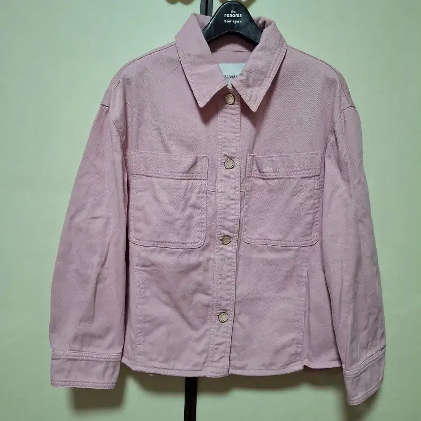 [BUNJANG] Son Jung Wan WANI Pink Quilted Denim Jacket Size 66 / 손정완  WANI 핑크 퀼팅 데님자켓 (90-95-165)  66사이즈