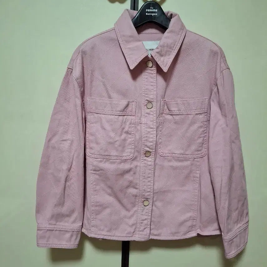 [BUNJANG] Son Jung Wan WANI Pink Quilted Denim Jacket Size 66 / 손정완  WANI 핑크 퀼팅 데님자켓 (90-95-165)  66사이즈