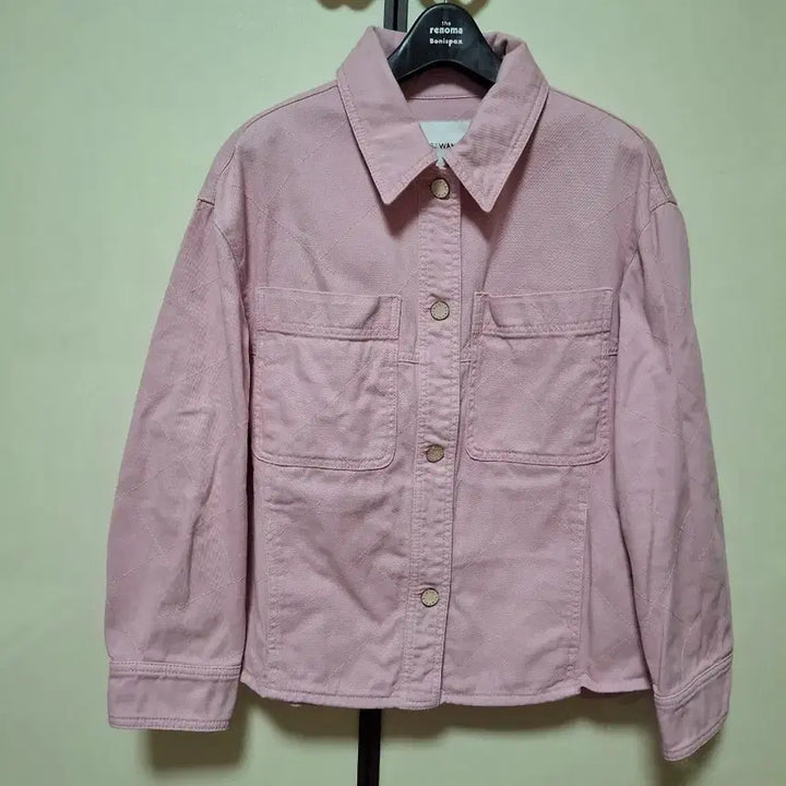 [BUNJANG] Son Jung Wan WANI Pink Quilted Denim Jacket Size 66 / 손정완  WANI 핑크 퀼팅 데님자켓 (90-95-165)  66사이즈