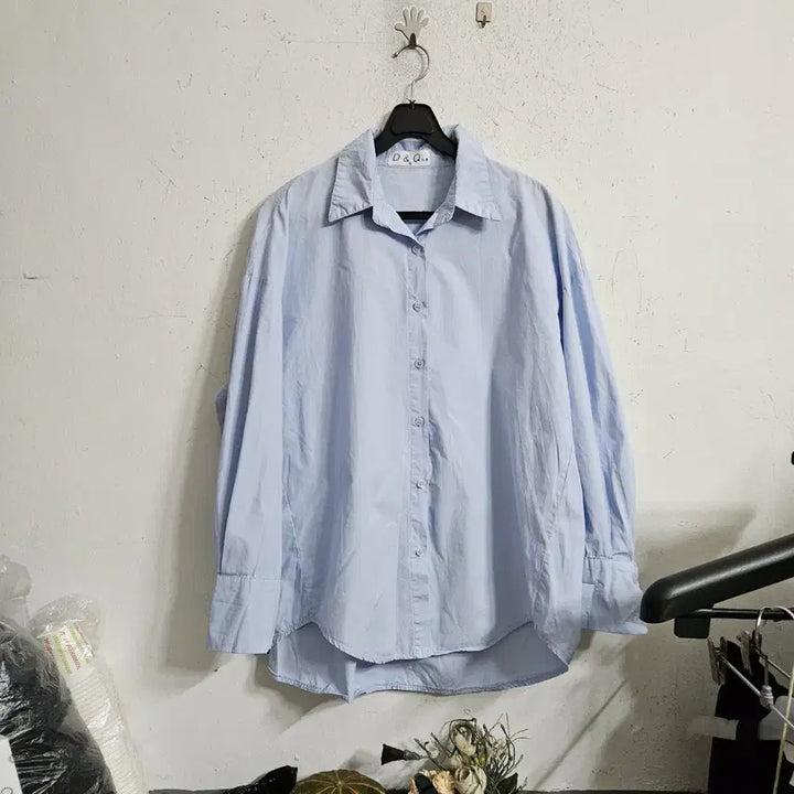 [BUNJANG] D&amp;Q Sky Blue Shirt / D&amp;Q 하늘색 셔츠