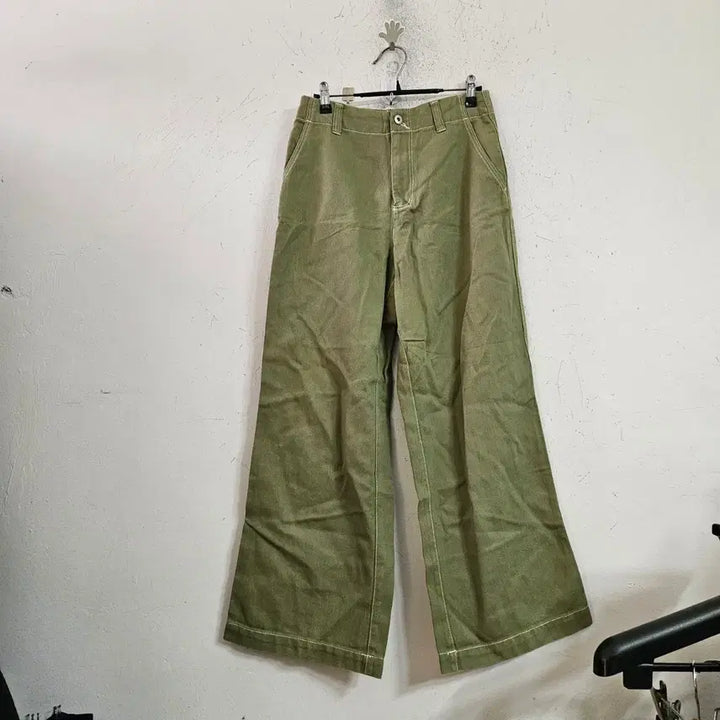[BUNJANG] Khaki Wide Pants / 카키 와이드 팬츠26