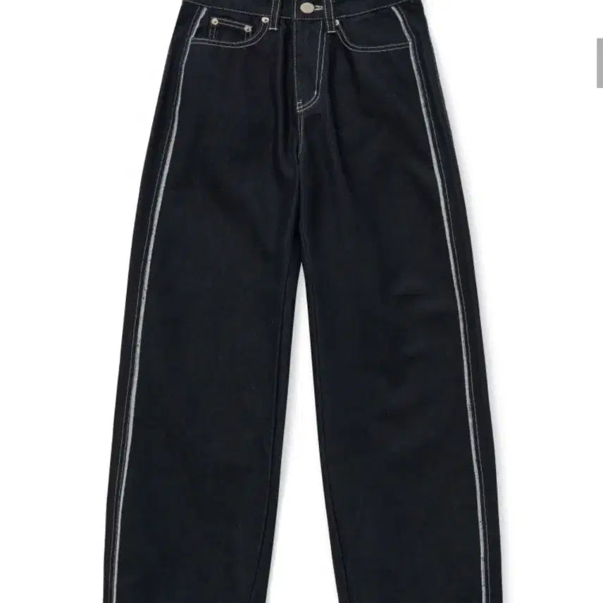 [BUNJANG] Midnight Move Line Denim Pants - Blue S / 미드나잇 무브 라인 데님 팬츠 - 블루 S
