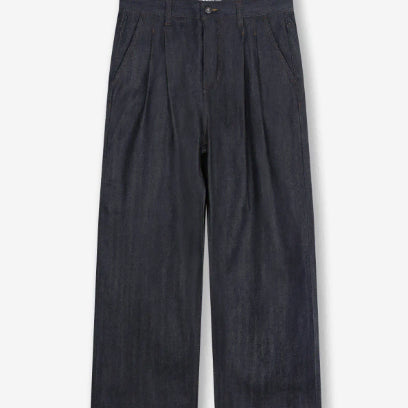 [BUNJANG] Beslow Wide Fit Two Tuck Selvage Denim Pants Indigo 34 / 비슬로우 투턱 셀비지 데님 인디고 34