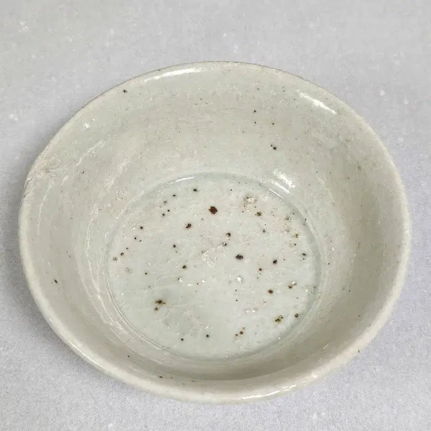 [BUNJANG] Joseon Dynasty Early White Porcelain Tea Bowl (Dawon) / 옛날 조선시대 초기 백자 도자기 다완  정통다완