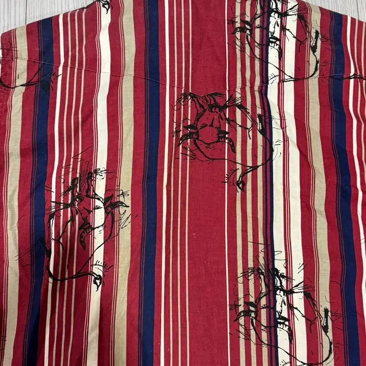 [BUNJANG] Wrangler Striped Short Sleeve Shirt / 랭글러 반팔셔츠 xl105~110 상태s