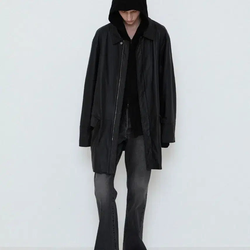 [BUNJANG] Innir 254 Oil Washed Lambskin Coat / Innir 이니어 254 OIL WASHED LAMBSKIN COAT