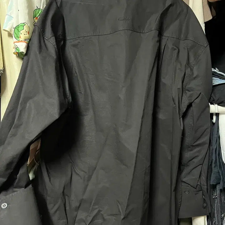[BUNJANG] Fresh Label Posh Turn Up Shirt Black / 프레쉬라벨 포쉬 턴업 셔츠 블랙