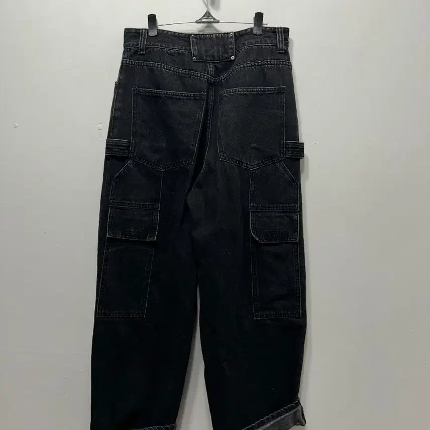 [BUNJANG] Black Workwear Pocket Denim Pants Women&