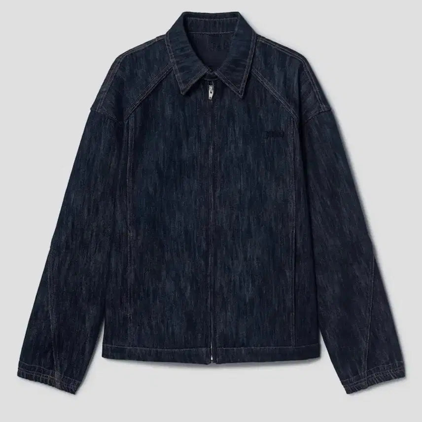 [BUNJANG] Juun.J Indigo Tone Kip Cotton Zip-up Shirt Jacket - Navy 48 / 준지 인디고 톤 킵 코튼 집업 셔켓 - 네이비 48 새상품