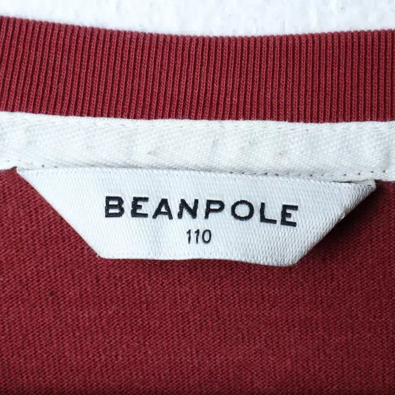 [BUNJANG] Beanpole 2XL Striped Burgundy Long Sleeve T-shirt / (2XL) 빈폴 긴팔티셔츠 빅사이즈 스트라이프 버건디 올드스쿨-1817A