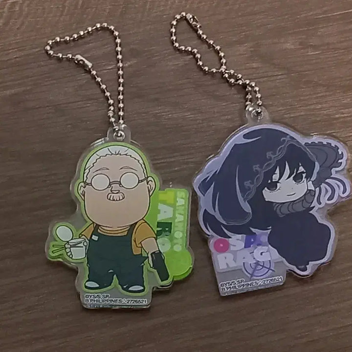 [BUNJANG] Sakamoto Osaragi Acrylic Keyring Bundle Set / [일괄]사카모토,오사라기 아크릴 키링