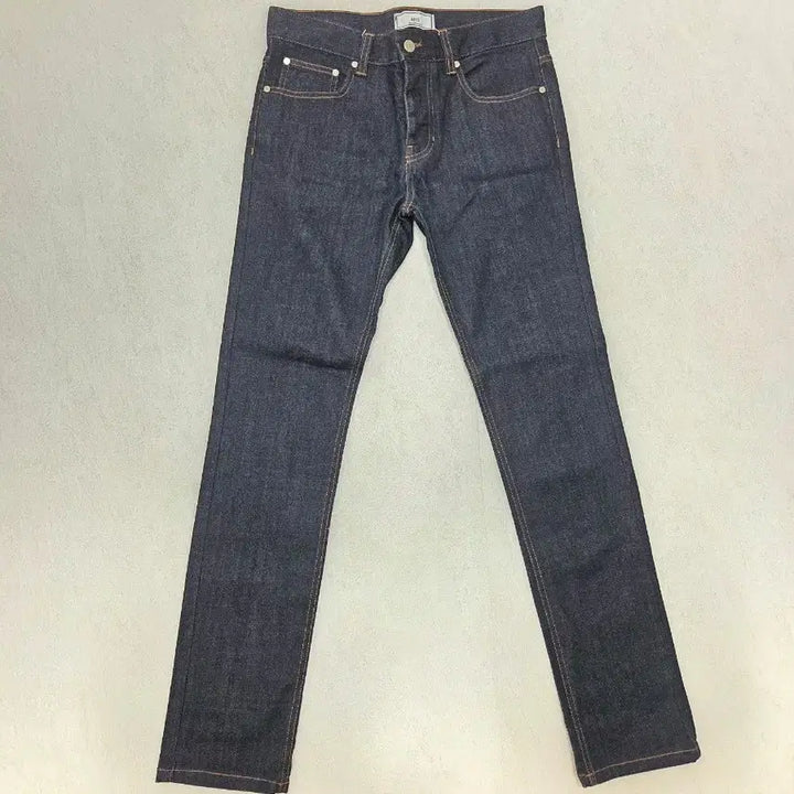 [BUNJANG] AMI Slim Fit Raw Denim Jeans / AMI 생지 데님 슬림핏 청바지 백화점판