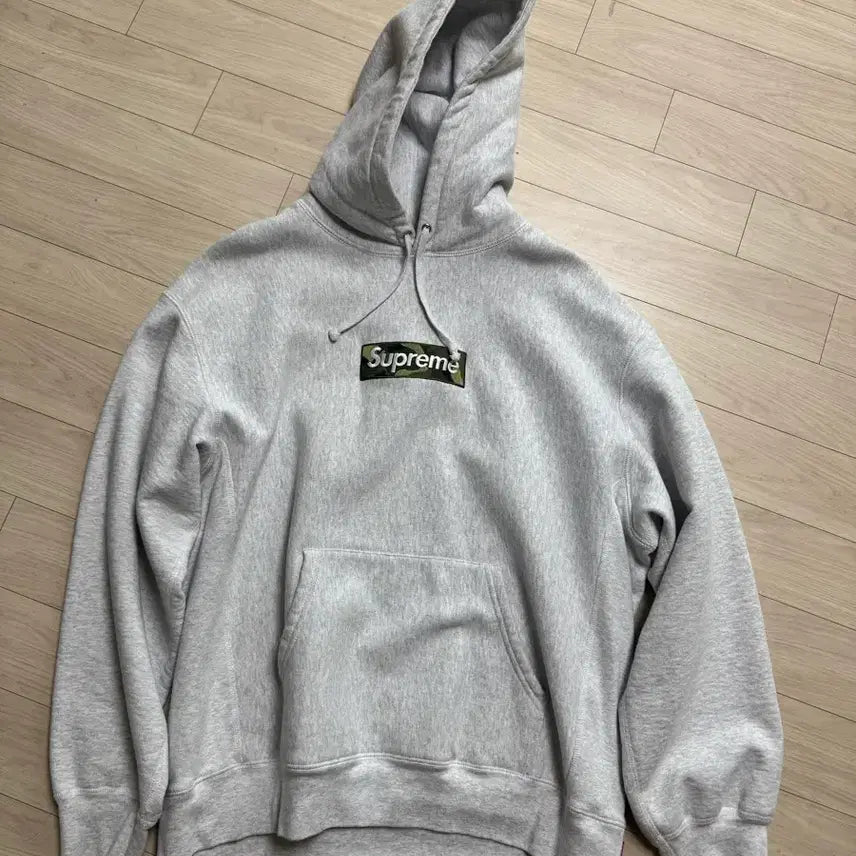 [BUNJANG] Supreme Box Logo Hoodie Ash Grey (2023) - Large / 슈프림박스로고후드 에쉬그레이 2023 라지팜