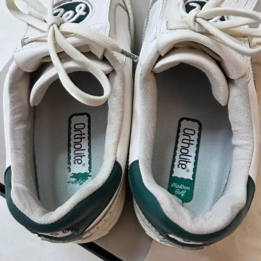 [BUNJANG] Malbon White Wingtip Golf Sneakers / 말본 골프화 화이트 윙팁 스니커즈