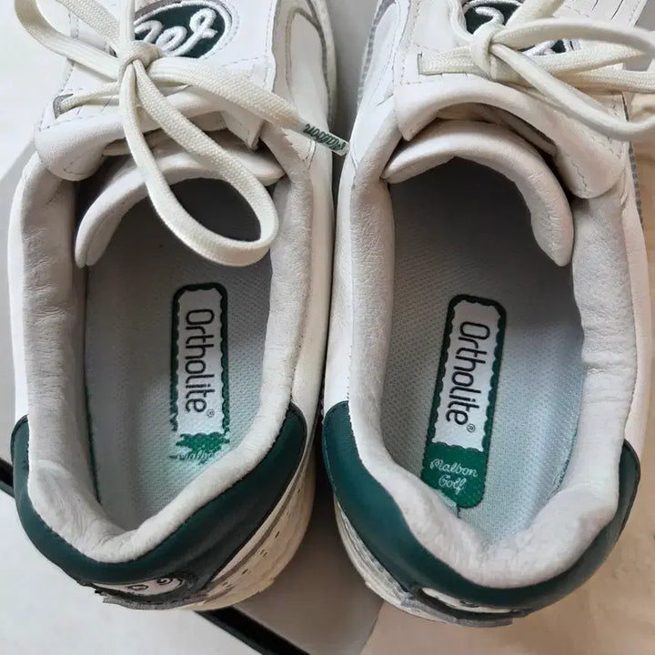 [BUNJANG] Malbon White Wingtip Golf Sneakers / 말본 골프화 화이트 윙팁 스니커즈