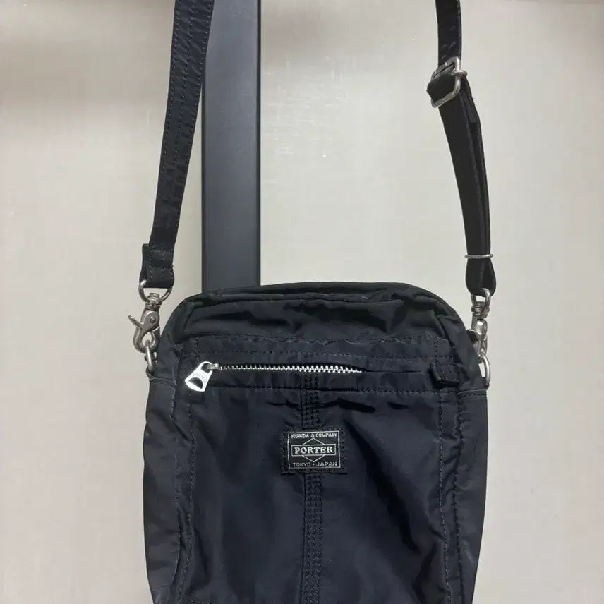 [BUNJANG] Porter Mile Shoulder Bag - Black / 포터 마일 숄더백 블랙