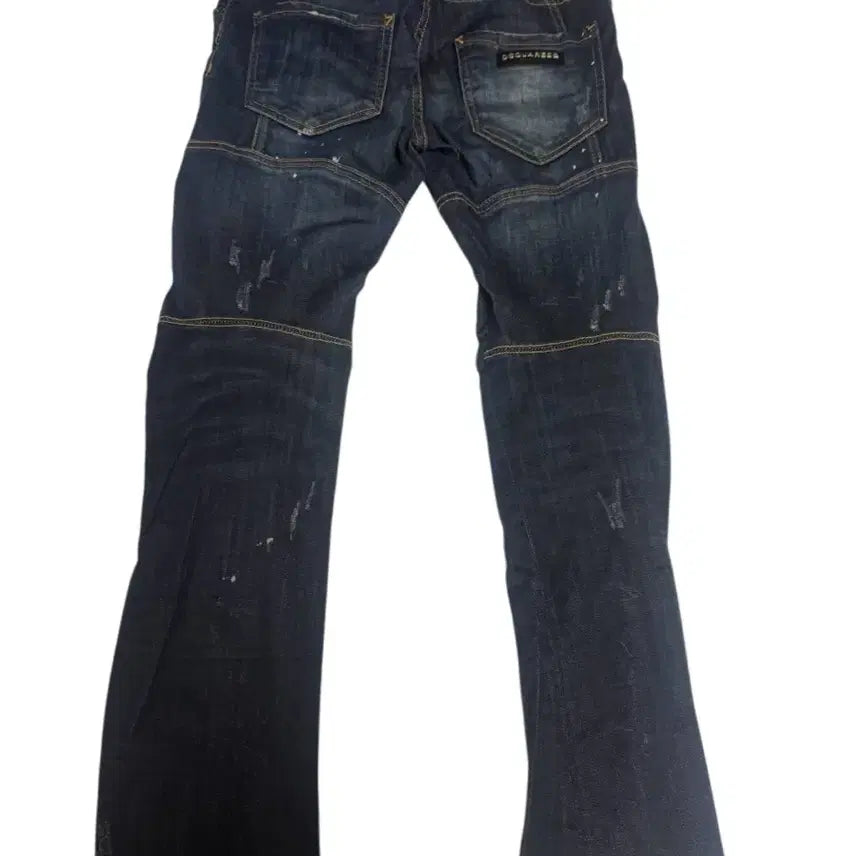 [BUNJANG] DSQUARED2 Paint Wash Denim Slim Bootcut Jeans / 디스퀘어드2 DSQUARED2 페인트 워싱 데님 46