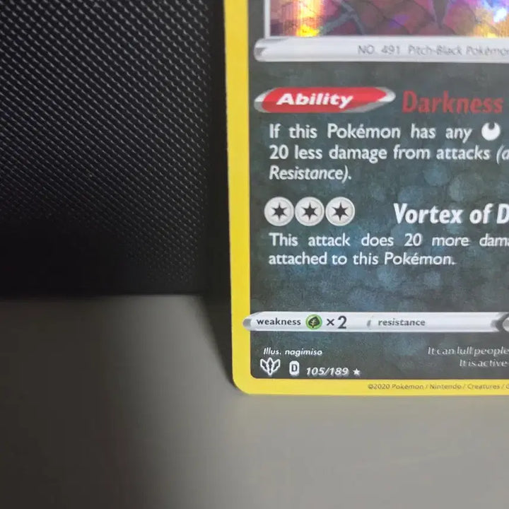 [BUNJANG] Pokemon Darkrai Promo Halloween 2022 Trading Card / [북미할로윈]2022 포켓몬 카드 다크라이 프로모