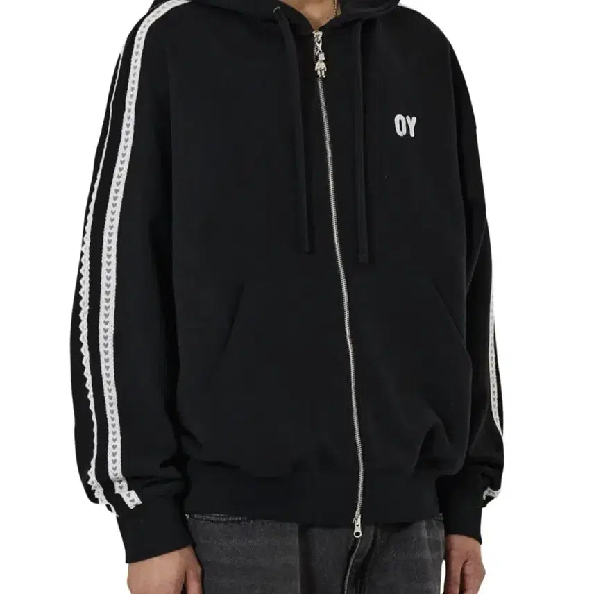 [BUNJANG] OY Lace Dolly Hoodie Zip-up / OY 오와이 레이스 돌리 후드집업 새상품급 원가 11