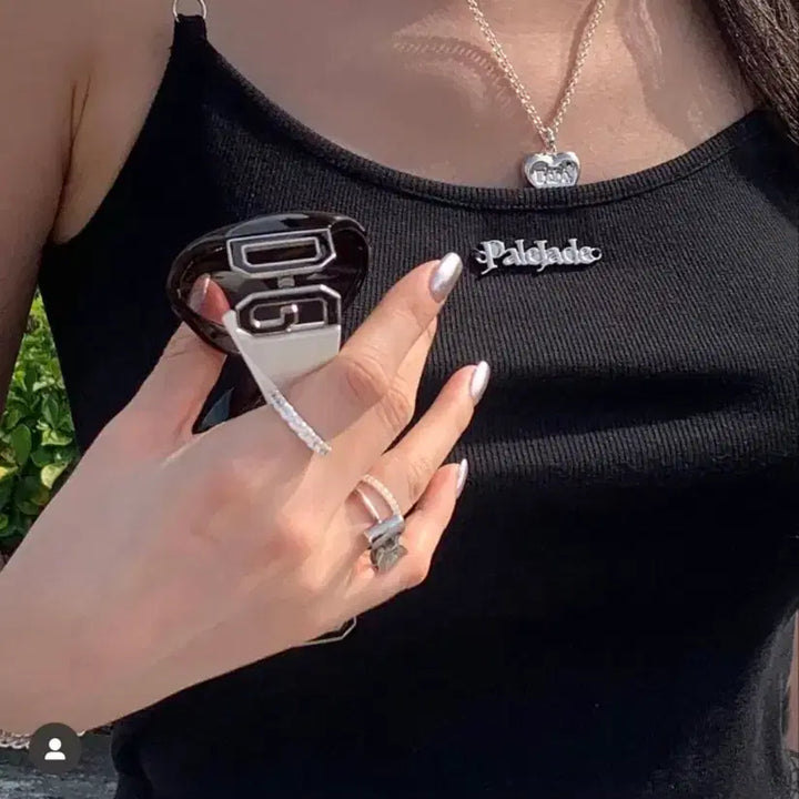 [BUNJANG] Pale Jade Chain Sleeveless Top / 새상품) 페일제이드 체인 슬리브리스 블루그린