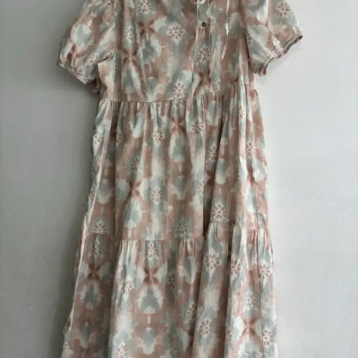 [BUNJANG] H&amp;M Pattern Long Dress Pink/Gray / H&amp;M  패턴 롱 원피스 핑크/그레이