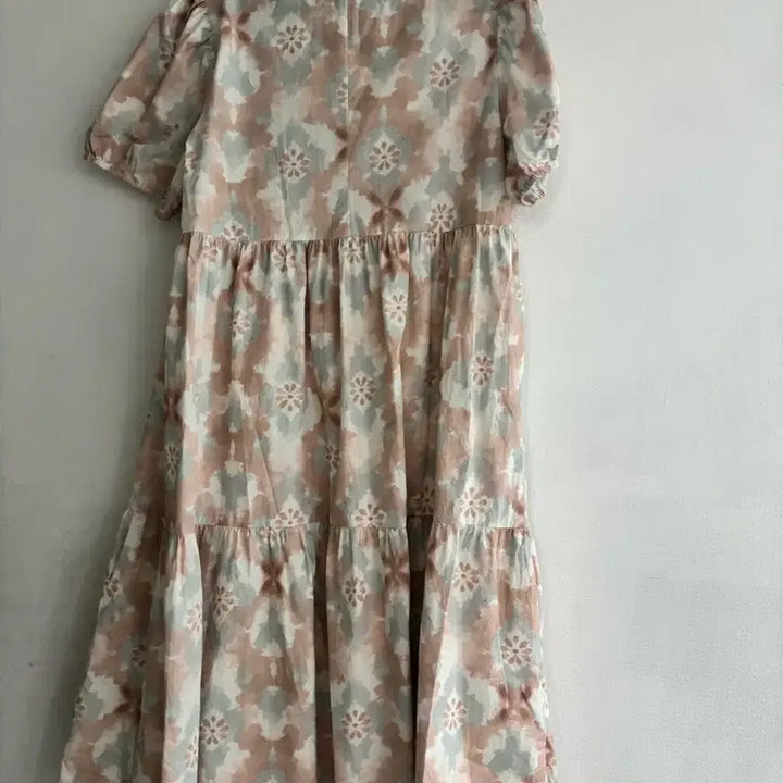 [BUNJANG] H&amp;M Pattern Long Dress Pink/Gray / H&amp;M  패턴 롱 원피스 핑크/그레이