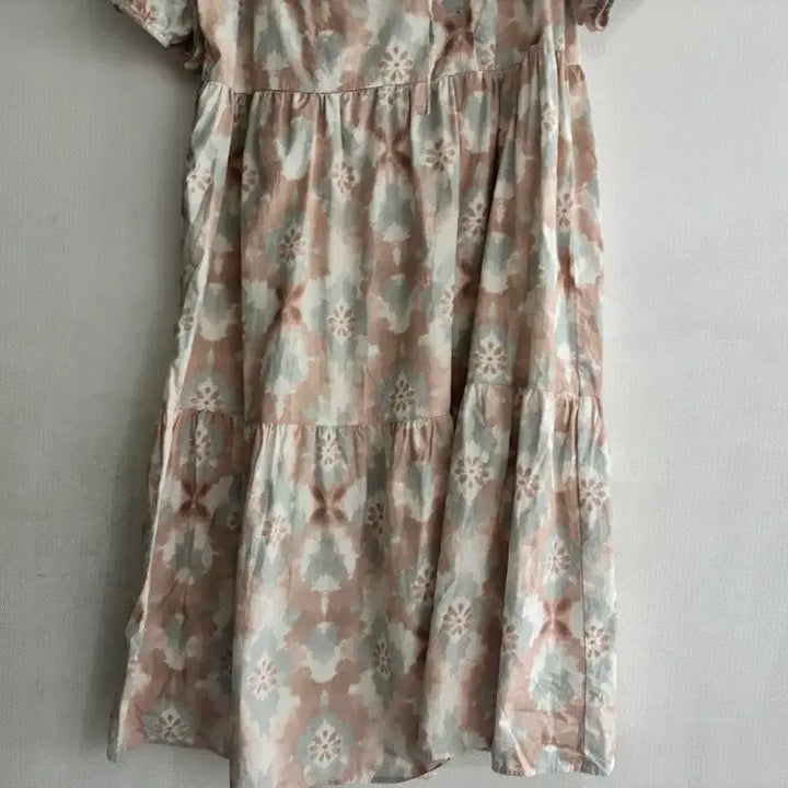 [BUNJANG] H&amp;M Pattern Long Dress Pink/Gray / H&amp;M  패턴 롱 원피스 핑크/그레이