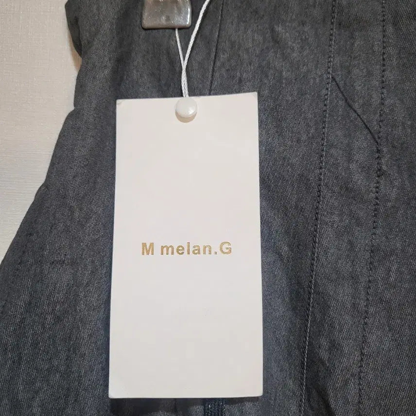 [BUNJANG] M Mélange String Cotton Skirt Grey / M멜란지 스트링 코튼 스커트 그레이