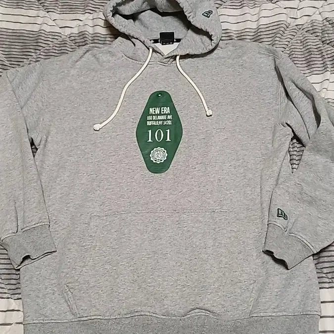 [BUNJANG] New Era Oversized Fleece Hoodie / 뉴에라 오버핏 기모후드 110 가슴63 기장75