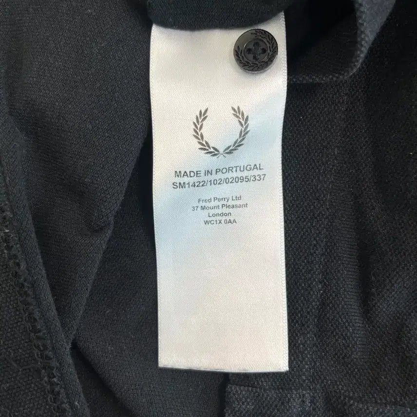 [BUNJANG] Raf Simons x Fred Perry Denim Collar Short Sleeve Shirt / [정품] 라프시몬스X프레드페리 데님 스위치 카라 반팔셔츠